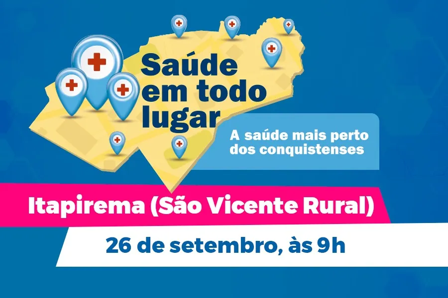 Saúde em Todo Lugar chega ao povoado de Itapirema nesta sexta-feira, 26
