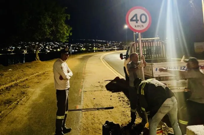 Semob realiza ações de reforço na sinalização vertical e horizontal de vias em vários locais da cidade