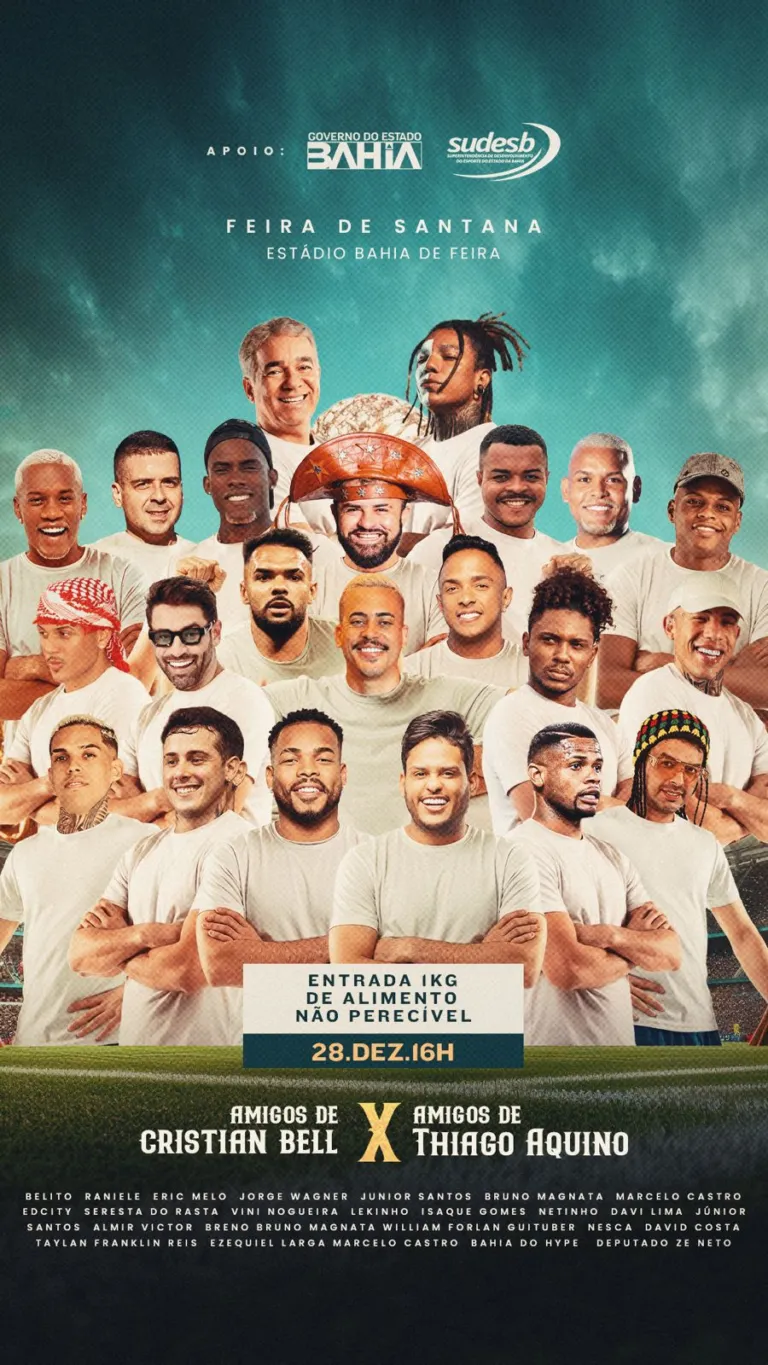 Natal Show de Bola une futebol, música e solidariedade em Feira de Santana