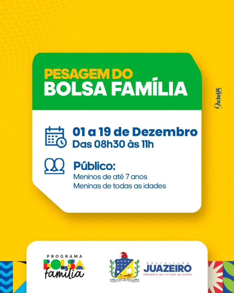 Último ciclo de pesagens obrigatórias de 2025 do Bolsa Família; veja calendário
