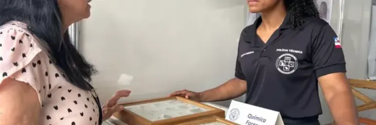 Peritos do DPT apresentam trabalho da perícia para público na FENAGRO