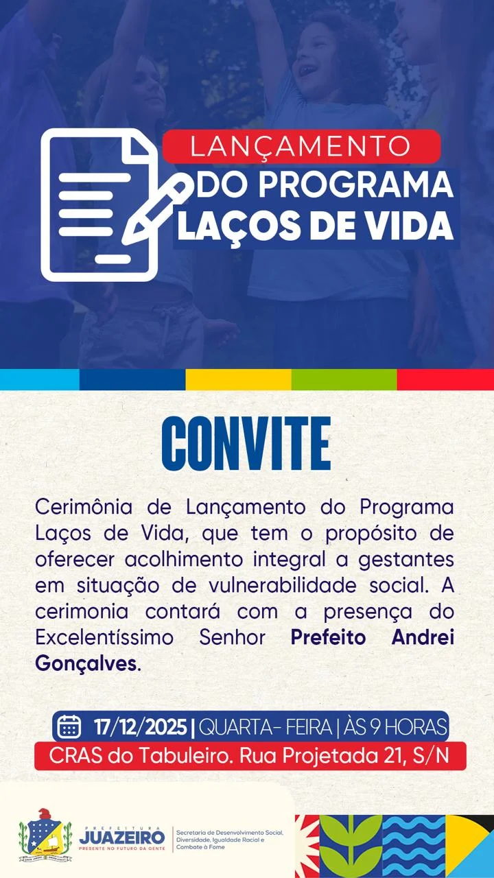Juazeiro lança Programa Laços de Vida, com foco no acolhimento de gestantes em vulnerabilidade social