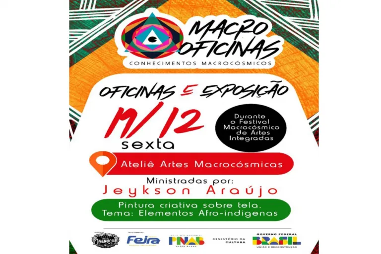 Oficina gratuita de pintura e exposição movimentam o Conjunto Feira VI nesta sexta (19)