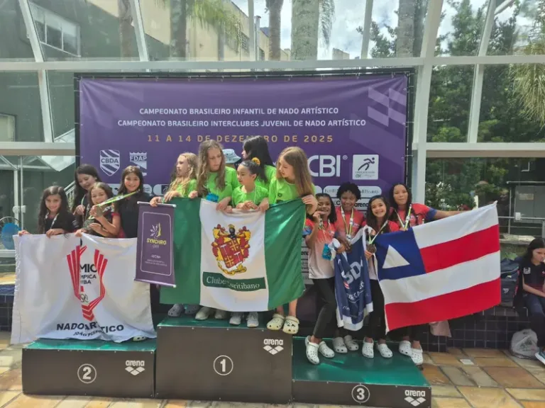 Bahia leva medalhas de bronze no Campeonato Brasileiro de Nado Artístico e de Tênis de Mesa