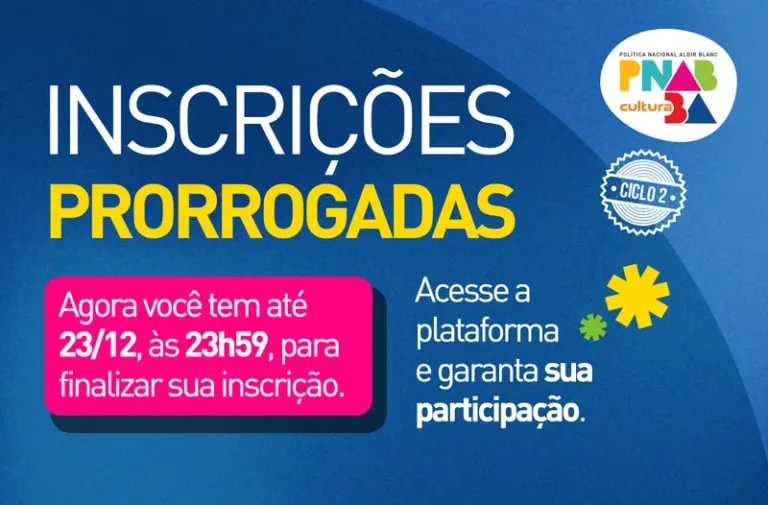 Secult-BA prorroga inscrições dos editais do Ciclo 2 da PNAB Bahia