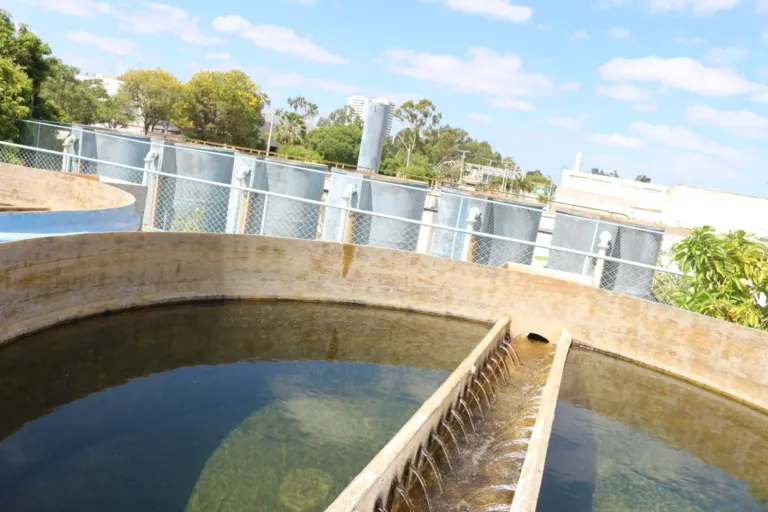 SAAE realiza limpeza de filtros e captação prevendo a chegada de chuvas