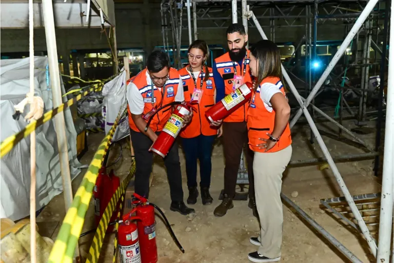 Codesal realiza vistoria na Arena O Canto da Cidade e garante segurança para queima de fogos