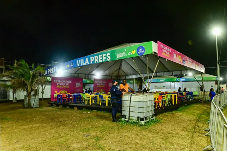 Vila Prefs concentra serviços e garante suporte ao público e às equipes no Festival Virada Salvador