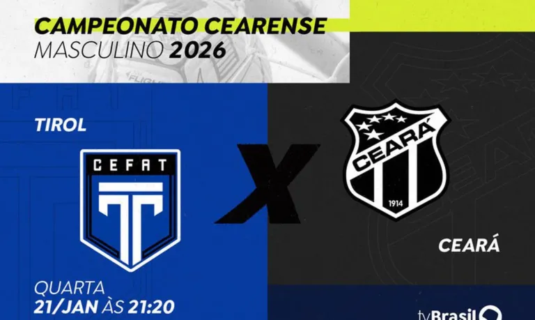 TV Brasil transmite jogo entre Tirol e Ceará pelo Campeonato Cearense