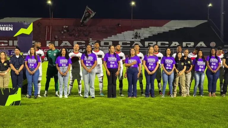 Alagoinhas apoia campanha Feminicídio Zero em partida do Baianão 2026