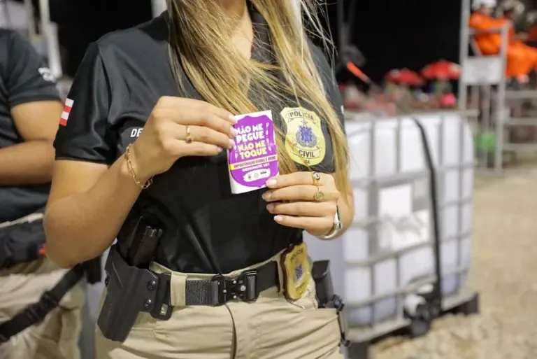 Campanha “Não me pegue, não me toque” reforça combate ao assédio durante o Carnaval 2026