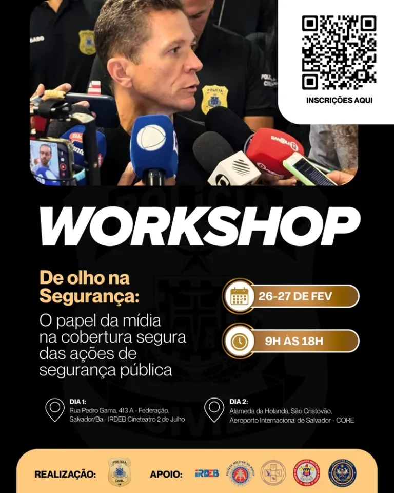 Workshop debate papel da mídia na cobertura das ações de Segurança Pública