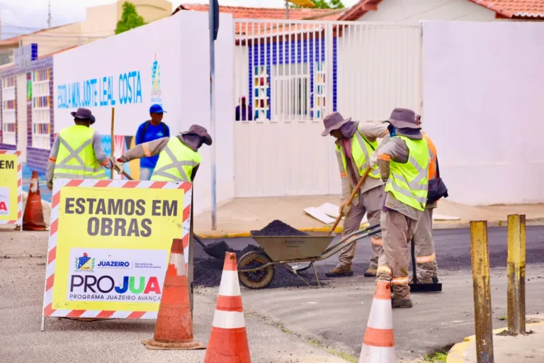 ProJua: Prefeitura de Juazeiro pavimenta ruas no Maria Goretti e amplia mobilidade
