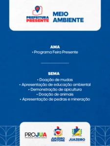 Prefeitura Presente: Secretaria de Meio Ambiente promove ações de educação ambiental e sustentabilidade