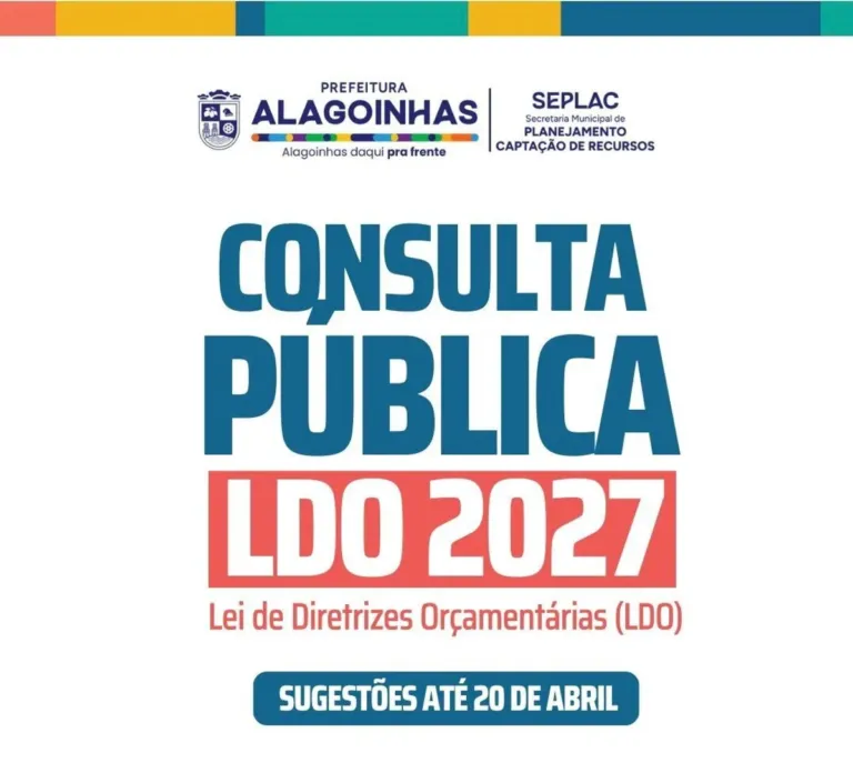 Prefeitura realiza consulta pública para elaboração da Lei de Diretrizes Orçamentárias 2027
