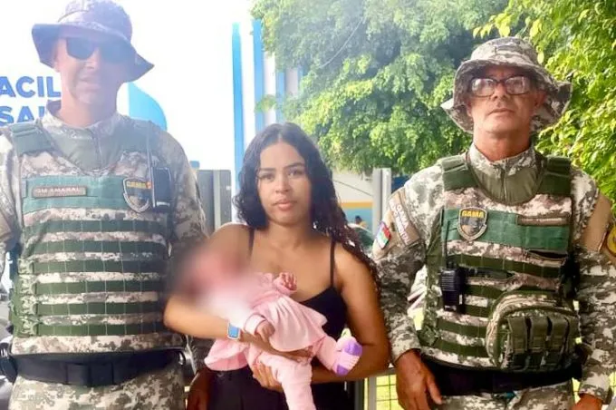 Agentes do Gama salvam vida de bebê com manobra de desengasgo