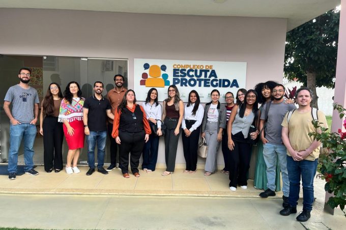 Estudantes do Núcleo de Defesa da Criança e do Adolescente realizam visita ao Cidca e ao Complexo de Escuta Protegida