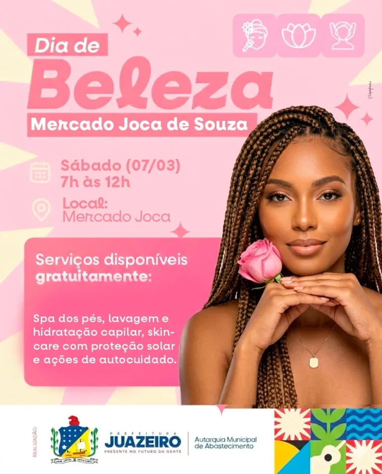 Ação especial de beleza atende mulheres do Mercado Joca de Souza neste sábado (7)