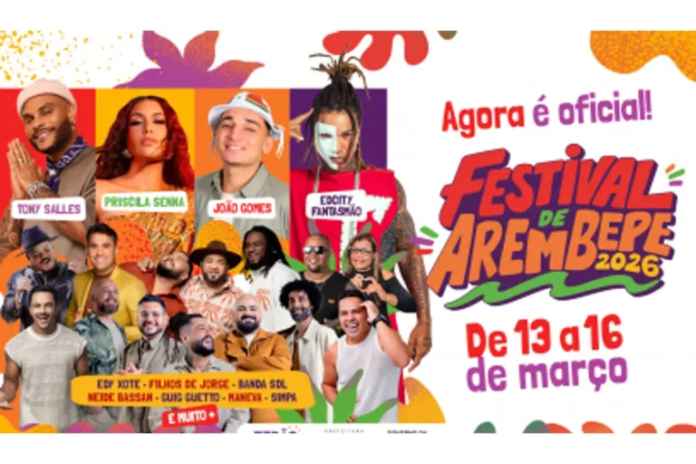 Confira programação oficial do Festival de Arembepe 2026