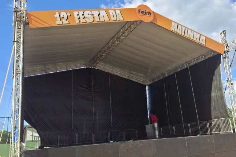 Festa da Matinha recebe últimos ajustes na estrutura para evento deste fim de semana