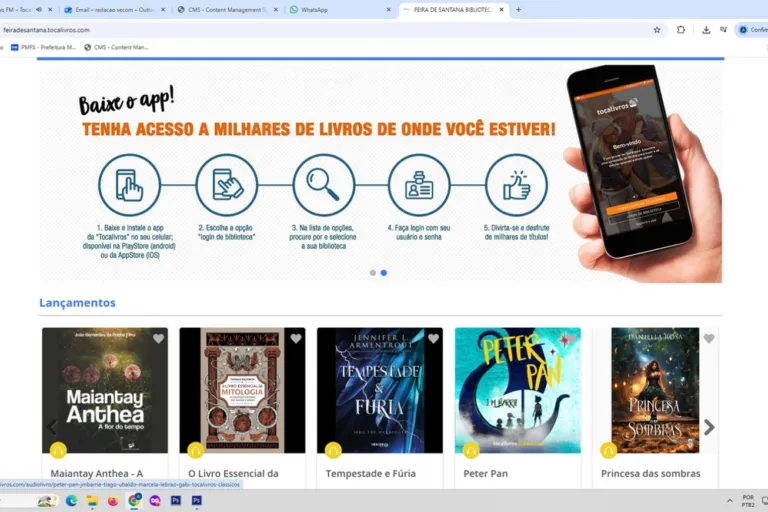 Biblioteca Digital de Feira de Santana reúne mais de 110 mil títulos gratuitos para a população