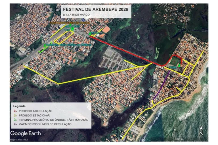 STT faz mudanças no trânsito para Festival de Arembepe 2026