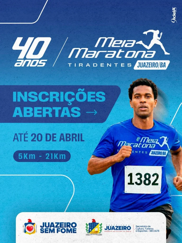 Meia Maratona Tiradentes: abertas as inscrições da prova que celebra 40 anos em Juazeiro