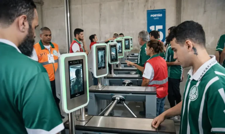 Reconhecimento facial amplia público nos estádios e reforça segurança