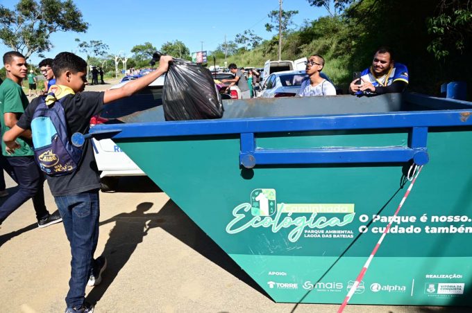 Lotado, Parque Municipal Lagoa das Bateias vira palco de esporte, cultura e consciência ambiental em manhã de domingo