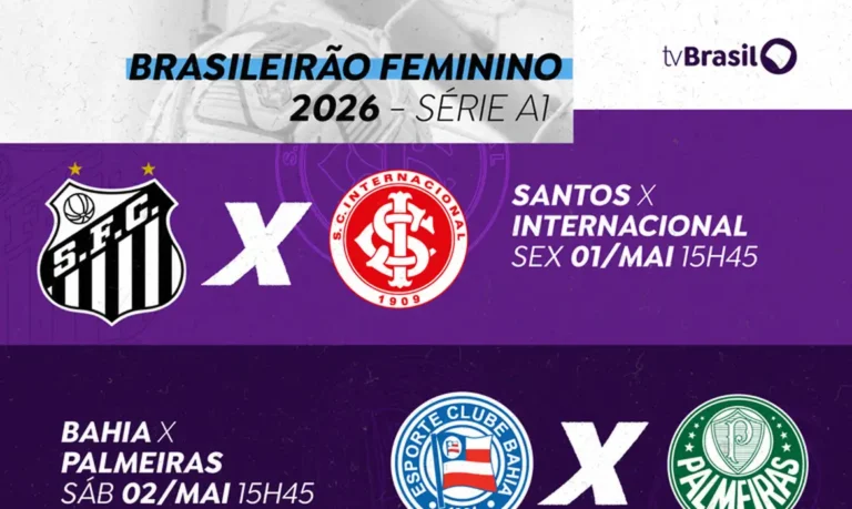 TV Brasil transmite jogos do Brasileirão Feminino nesta sexta e sábado