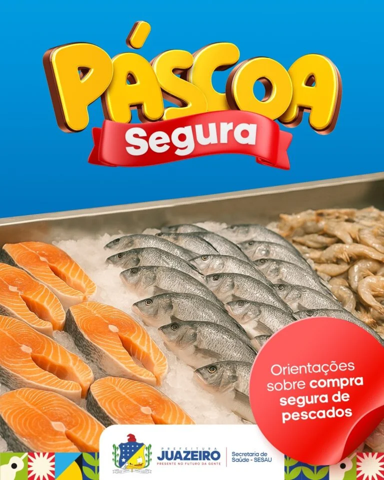 Sesau orienta população na hora de escolher o pescado para a Semana Santa em Juazeiro