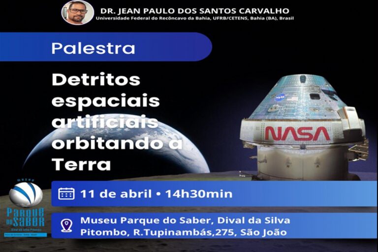 Museu Parque do Saber sedia palestra sobre detritos espaciais orbitais