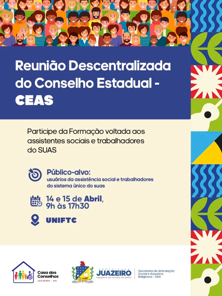Juazeiro sedia encontro estadual para debater assistência social e participação no SUAS