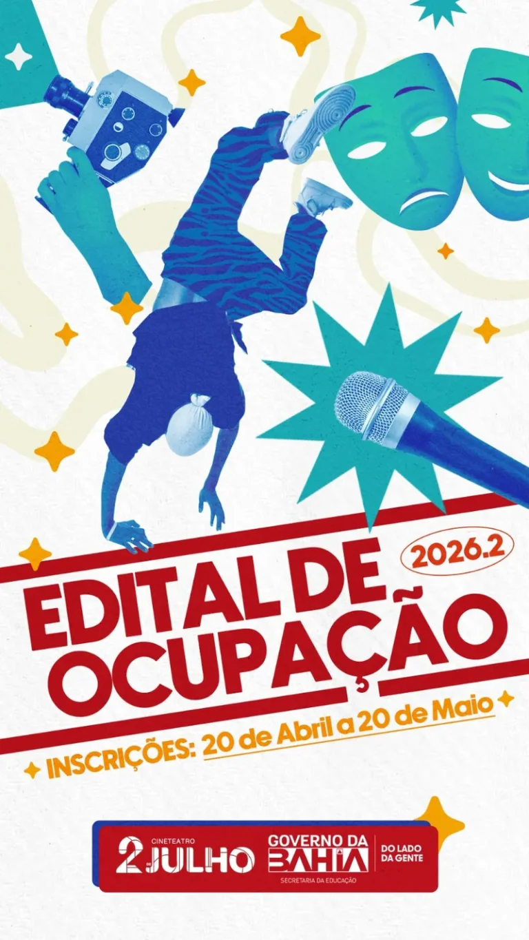 Inscrições abertas para o Edital do Cineteatro 2 de Julho