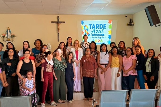 Escola Municipal Padre Aguiar promove “Tarde Azul” e reforça a conscientização sobre o autismo