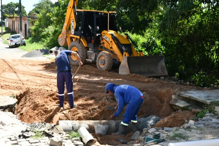 Nova Brasília recebe obra de drenagem para combater alagamentos e melhorar tráfego