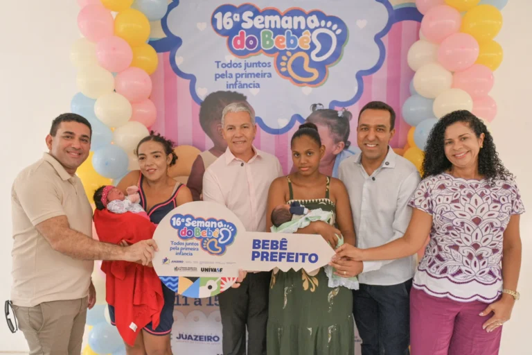 Bebê Prefeito 2026: primeira criança nascida no Dia das Mães é homenageada durante a 16ª Semana do Bebê de Juazeiro