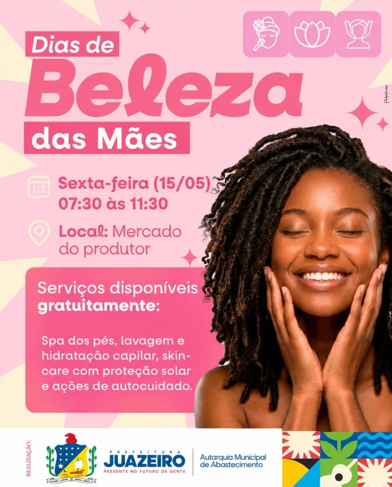 Mães do Mercado do Produtor de Juazeiro recebem manhã nesta sexta-feira (15)