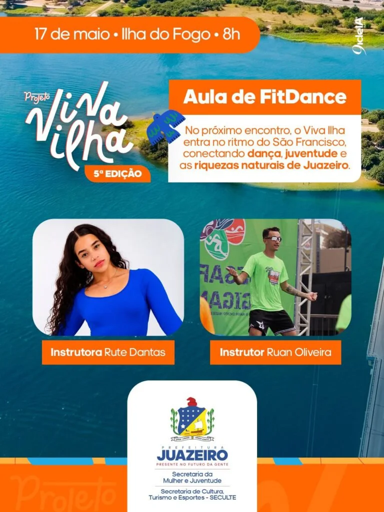 Prefeitura de Juazeiro realiza 5ª edição do Projeto Viva Ilha com aula de FitDance