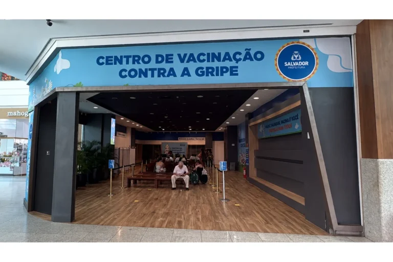 SMS mantém Centro de Vacinação contra Covid-19 e Influenza do Salvador Shopping em funcionamento